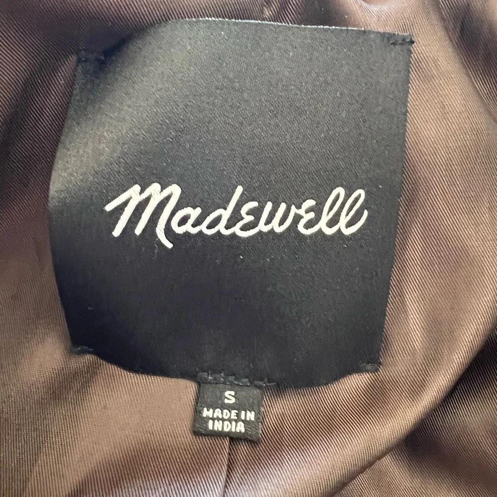 Madewell Stitched-Collar Shirt-Jacket in Suede Dark Carob S - Picture 8 of 16